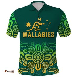 Australia Rugby Wallabies Polo Shirt Amazing Aussie