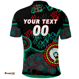 Custom Personalised NAIDOC Week 2023 Aboriginal Art For Our Elders Polo Shirt