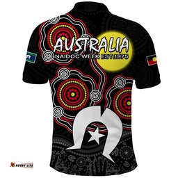 NAIDOC Polo Shirt Aboriginal and Torres Strait Islander Amazing Aussie