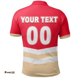 Custom Personalised And Number Dolphins Rugby Polo Shirt 2023 Jersey Amazing Aussie