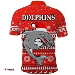 Dolphins Rugby Polo Shirt Christmas Redcliffe Amazing Aussie
