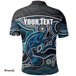 Custom Personalised Fishing Aboriginal Polo Shirt No.1 Amazing Aussie