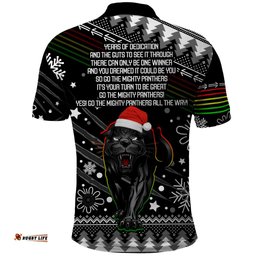 Panthers Rugby Polo Shirt Go The Mighty Panthers 2023 Christmas Vibe Unique