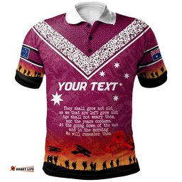 Queensland Polo Shirt - Custom Anzac Day Polo Shirt Amazing Aussie