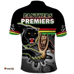 Panthers Rugby Polo Shirt Pennies Premiers 2022 Back To Back Indigenous Original Amazing Aussie