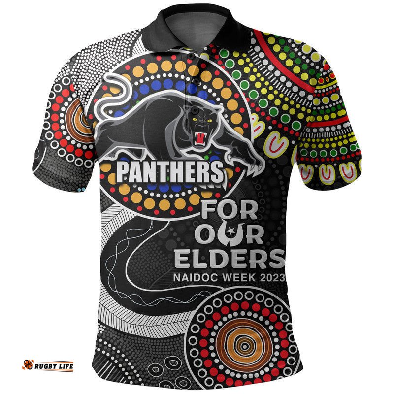 Panthers Rugby Polo Shirt NAIDOC 2023 Aboriginal Amazing Aussie