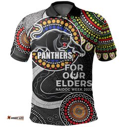 Panthers Rugby Polo Shirt NAIDOC 2023 Aboriginal Amazing Aussie