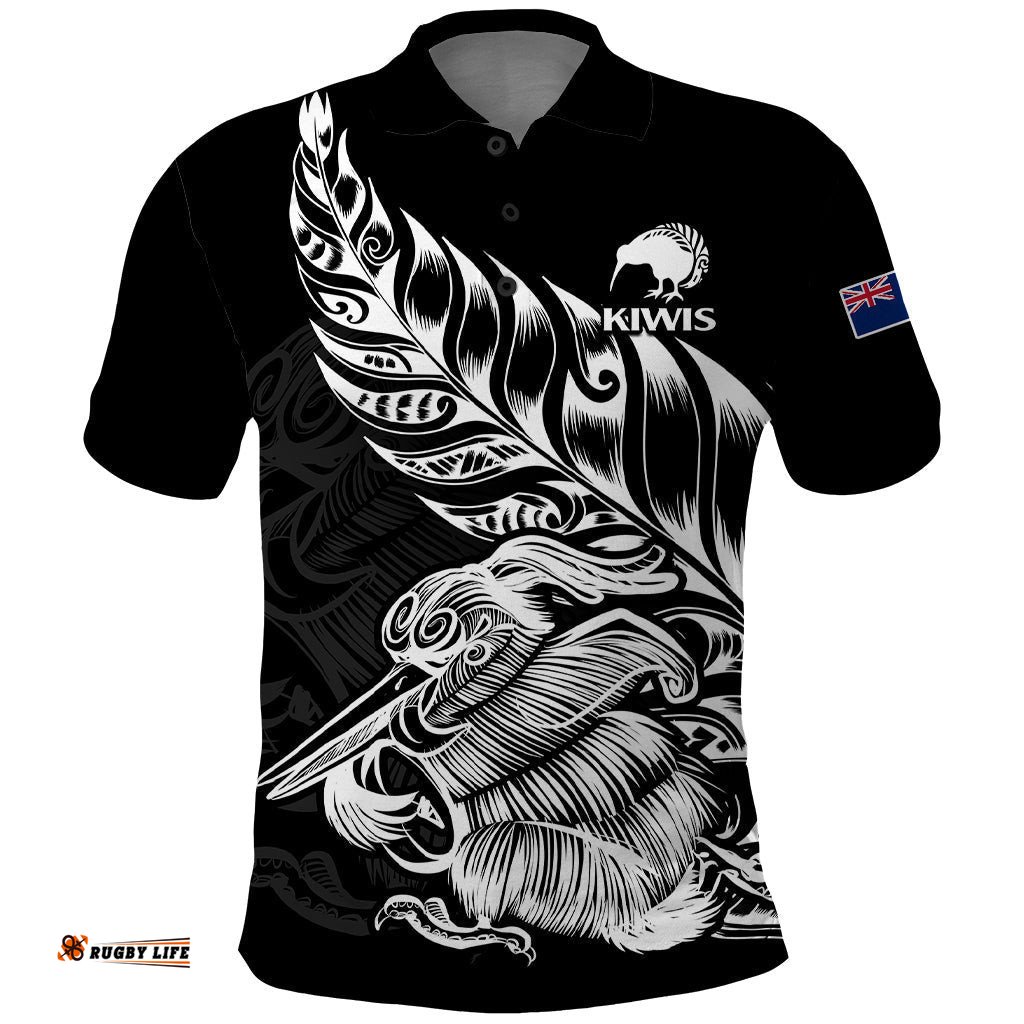 New Zealand Kiwi Rugby Polo Shirt - Tee Aussie