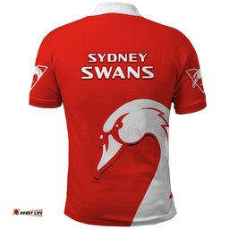 Sydney Swans Football Polo Shirt Go Swannies Sporty Style