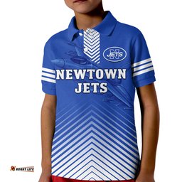Custom Text And Number Newtown Rugby Polo Shirt Jets Sporty Style Tee Aussie