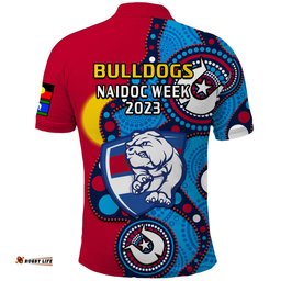 Western Bulldogs Football NAIDOC 2023 Polo Shirt Indigenous For Our Elders Amazing Aussie