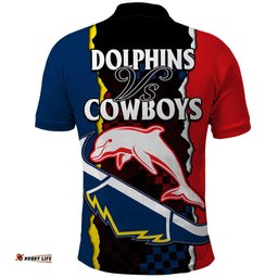NRL Combine Dolphins and Cowboys Polo Shirt