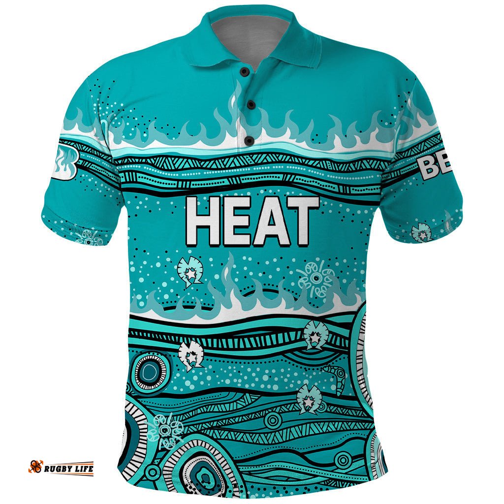 Australia Heat Cricket Polo Shirt Indigenous 2023