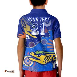 Custom Text And Number Parramatta Eels NAIDOC Week Polo Shirt Torres Strait Eels Aboriginal Amazing Aussie