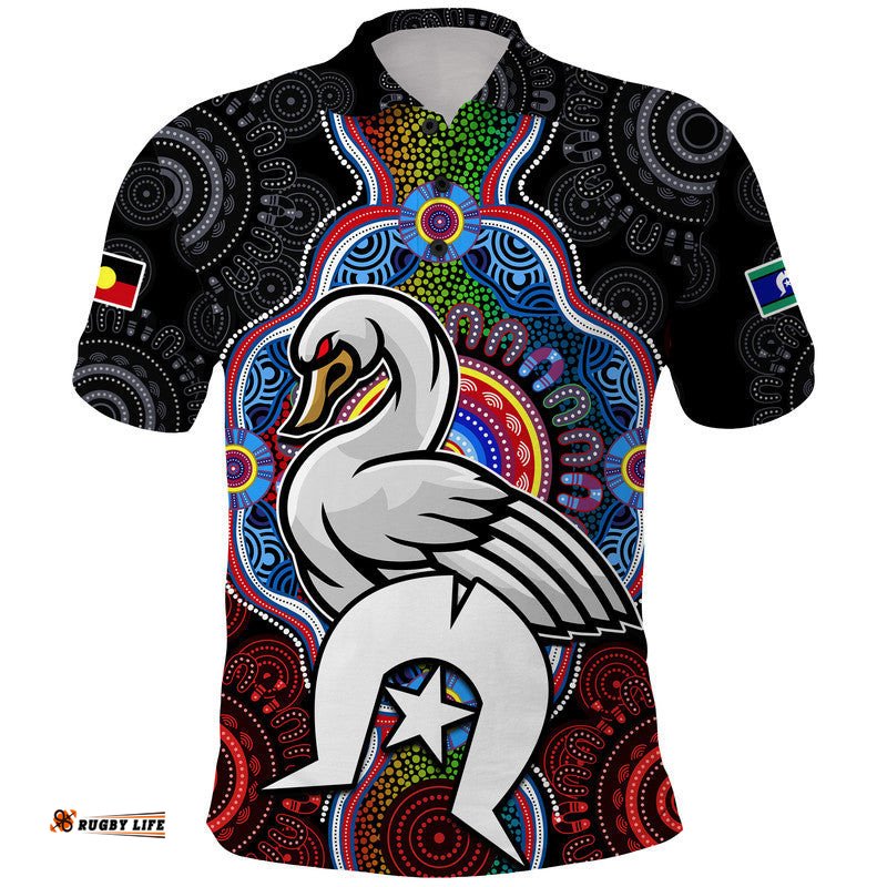 Swans Football NAIDOC Week Polo Shirt Indigenous Amazing Aussie
