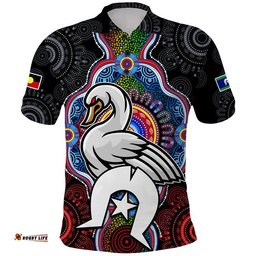 Swans Football NAIDOC Week Polo Shirt Indigenous Amazing Aussie