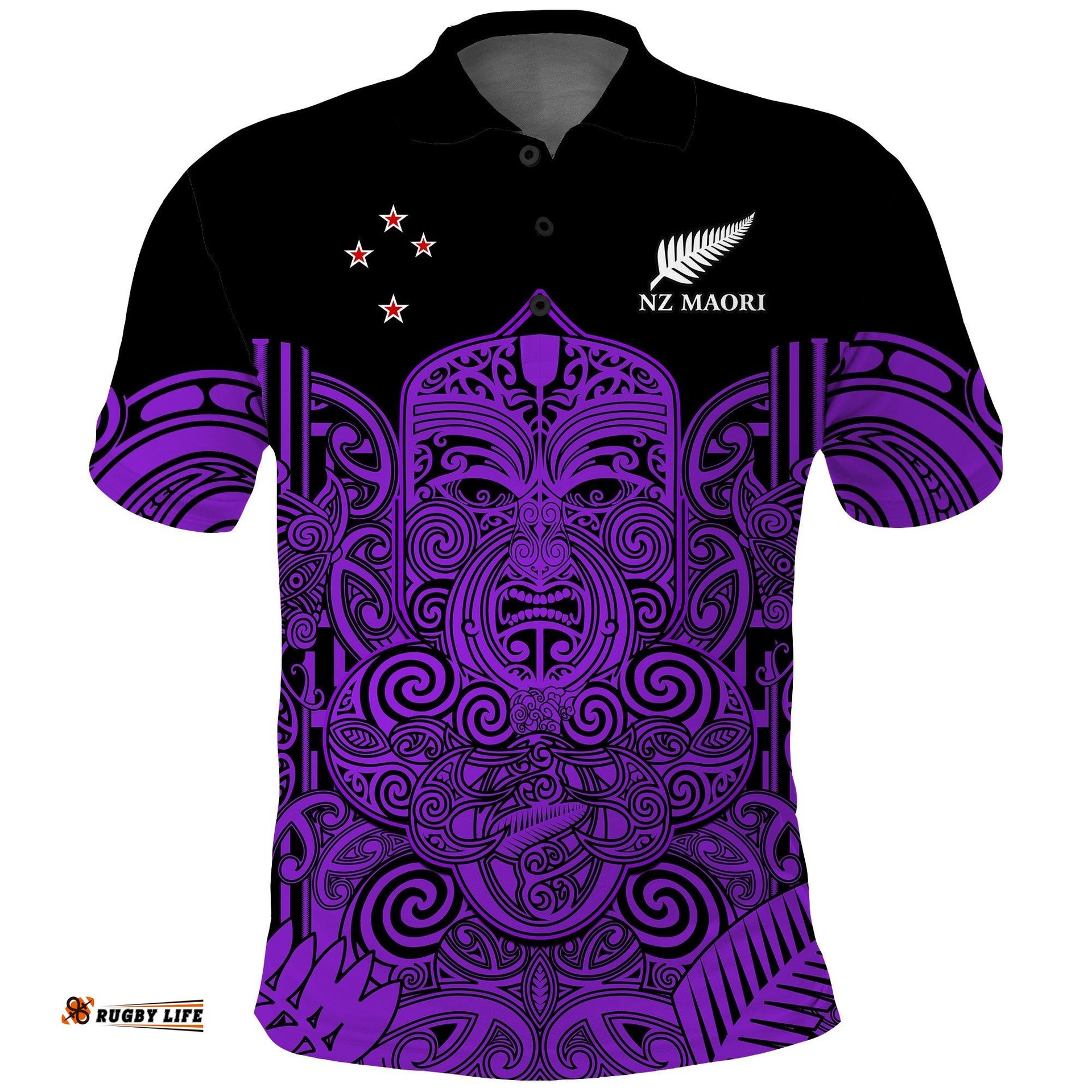 New Zealand Tiki Rugby Polo Shirt NZ Maori Koru Pattern Ver.04 Amazing Aussie