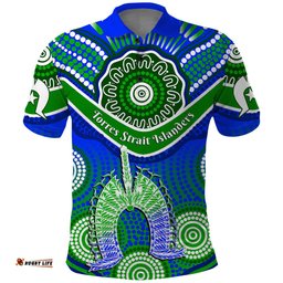 Custom Personalised Torres Strait Islanders Polo Shirt Dhari Australian Aboriginal Art
