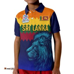 Sri Lanka The Lions Cricket Men's T20 World Cup Polo Shirt Amazing Aussie