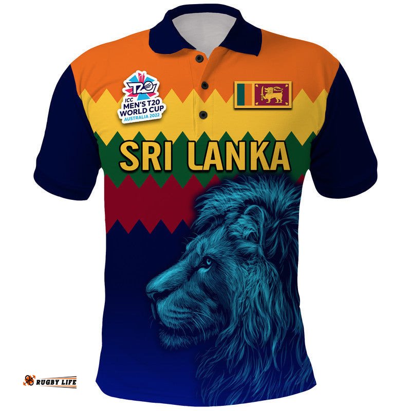 Sri Lanka The Lions Cricket Men's T20 World Cup Polo Shirt Amazing Aussie