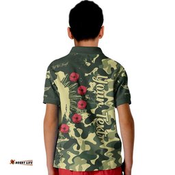 Custom Personalised Aotearoa ANZAC Camouflage Polo Shirt Amazing Aussie