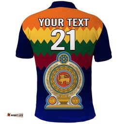 Custom Personalised Sri Lanka The Lions Cricket Men's T20 World Cup Polo Shirt Amazing Aussie