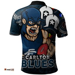 Amazing Aussie Carlton NAIDOC Spirit Of Country Polo Shirt