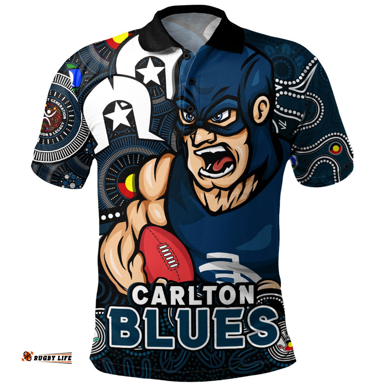 Amazing Aussie Carlton NAIDOC Spirit Of Country Polo Shirt