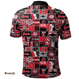 Amazing Aussie St Kilda Legacy Of The Pride Comic Style Polo Shirt