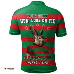 Amazing Aussie South Sydney Rabbitohs Custom Team Of Us Die Hard Fan Supporters Aboriginal Inspired Polo Shirt