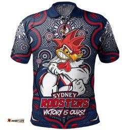Amazing Aussie Sydney Roosters Aboriginal Pattern Inspired Victory Is Our Polo Shirt