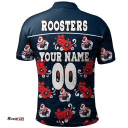 Amazing Aussie Sydney Roosters With Maori Pattern Polo Shirt