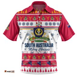 Amazing Aussie South Australia Christmas Merry Chrissie Polo Shirt
