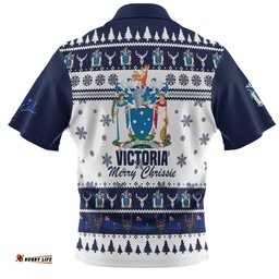 Amazing Aussie Victoria Christmas Merry Chrissie Polo Shirt