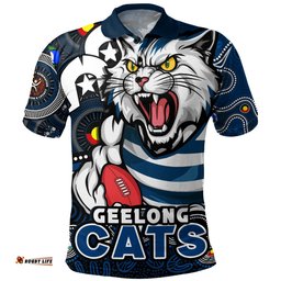 Amazing Aussie Geelong Cats NAIDOC Spirit Of Country Polo Shirt