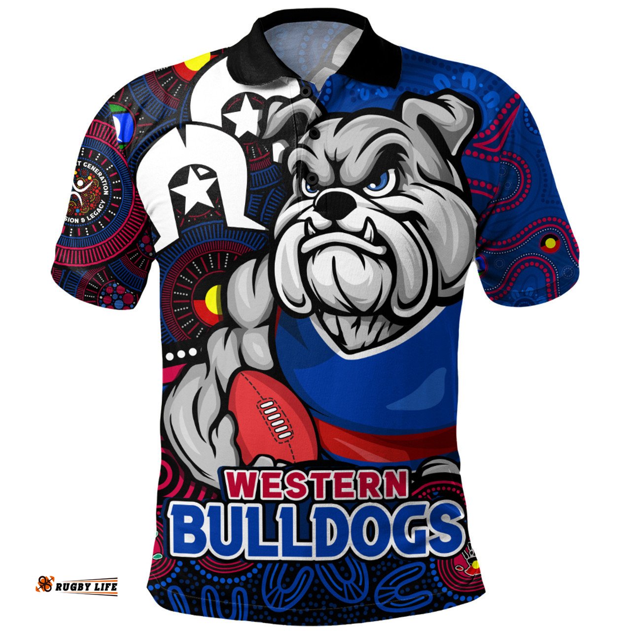 Amazing Aussie Western Bulldogs NAIDOC Spirit Of Country Polo Shirt