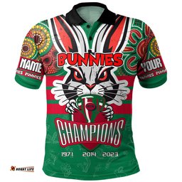 Amazing Aussie South Sydney Rabbitohs Custom Talent Win Games But Teamwork And Intelligence Win Championships With Aboriginal Style Polo Shirt