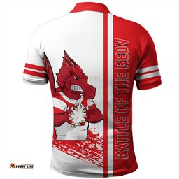 Amazing Aussie St. George Illawarra Dragons St. George Illawarra Dragons Mascot Quater Style Polo Shirt
