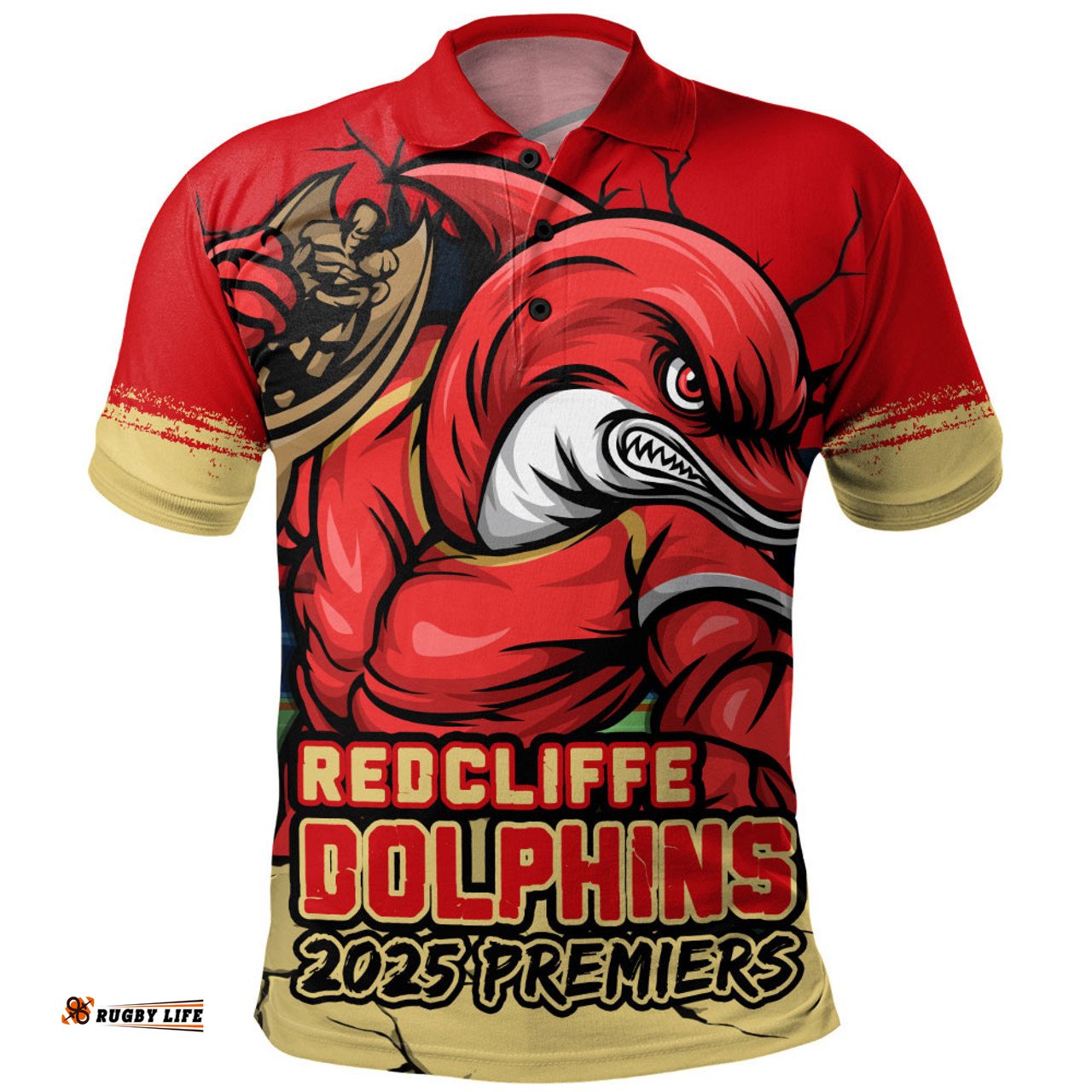 Amazing Aussie Redcliffe Dolphins Unleash Power In The Ultimate Battle Polo Shirt