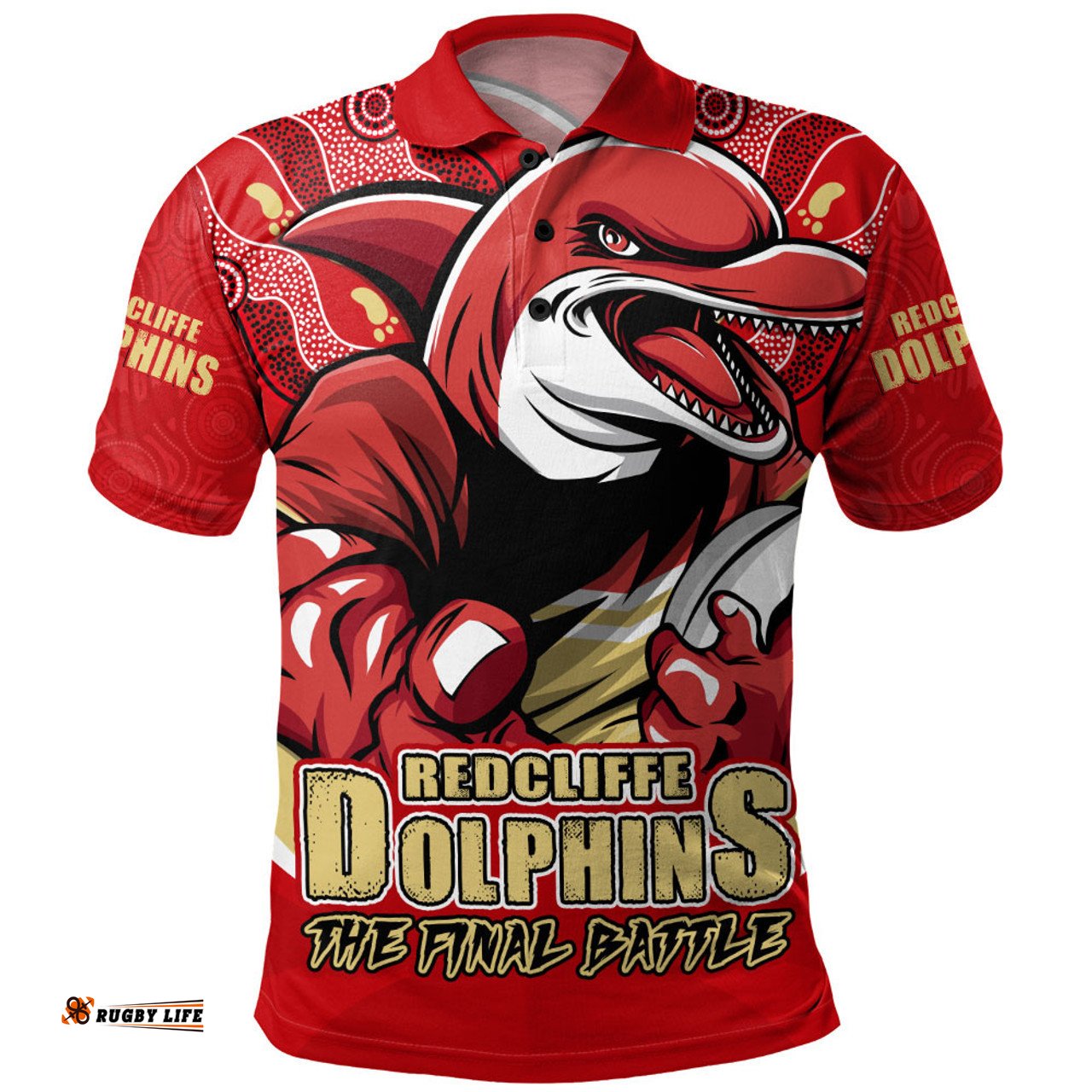 Amazing Aussie Redcliffe Dolphins Final Clash Battle Edition Polo Shirt