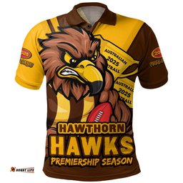 Amazing Aussie Hawthorn Australian Football Finals Premiership Spirit Polo Shirt