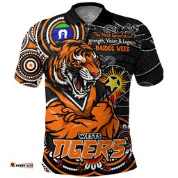 Amazing Aussie Wests Tigers Spirit Of NAIDOC Series Polo Shirt