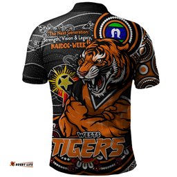Amazing Aussie Wests Tigers Spirit Of NAIDOC Series Polo Shirt