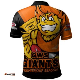 Amazing Aussie GWS GIANTS Australian Football Finals Premiership Spirit Polo Shirt
