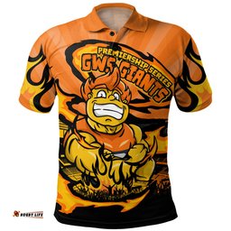 Amazing Aussie GWS GIANTS Premiership Series Flame Edition Polo Shirt