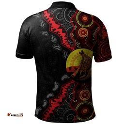 Amazing Aussie Indigenous Australian Aboriginal Didgeridoo Sunset Dreaming Polo Shirt