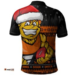 Amazing Aussie GWS GIANTS Merry Christmas Down Under Footy Power Style Polo Shirt