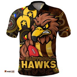 Amazing Aussie Hawthorn NAIDOC Spirit Of Country Polo Shirt