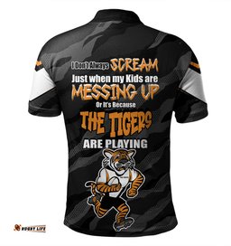 Amazing Aussie Wests Tigers Father's Day Screaming Dad and Crazy Fan Polo Shirt