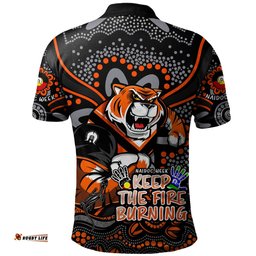 Amazing Aussie Wests Tigers Aboriginal Inspired Naidoc Week Custom For Die Hard Fan Supporters Polo Shirt